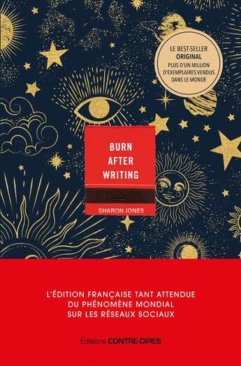 Couverture du livre « Burn after writing (céleste) » de Sharon Jones aux éditions Contre-dires