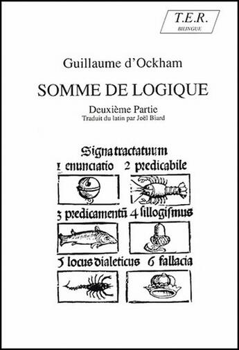 Couverture du livre « Somme de logique t.2 » de Guillaume D'Ockham aux éditions Trans Europ Repress