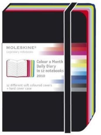 Couverture du livre « Agenda journalier 2010 ; une couleur par mois » de Moleskine aux éditions Moleskine Papet
