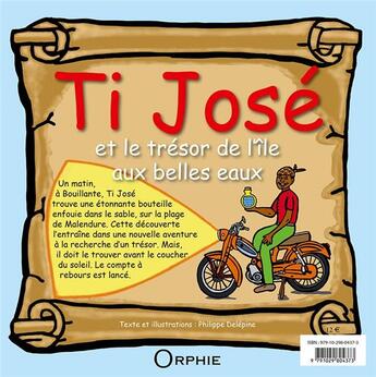 Couverture du livre « Ti José et le trésor de l'île aux belles eaux » de Philippe Delépine aux éditions Orphie