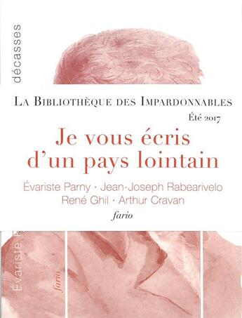 Couverture du livre « Je vous écris d'un pays lointain » de  aux éditions Fario