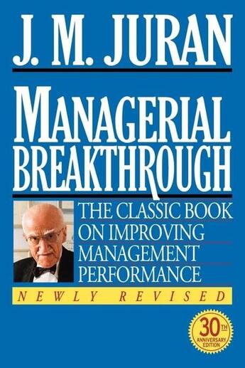 Couverture du livre « Managerial breakthrough » de Juran J. M. aux éditions Mcgraw-hill Education