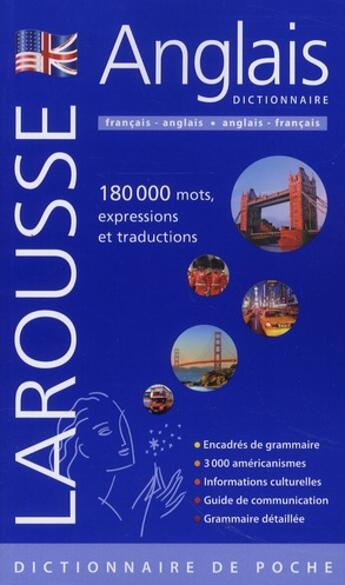 Couverture du livre « Dictionnaire Larousse de poche français-anglais / anglais-français (édition 2010) » de  aux éditions Larousse