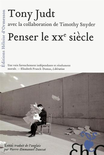 Couverture du livre « Penser le XXe siècle » de Tony Judt aux éditions Heloise D'ormesson