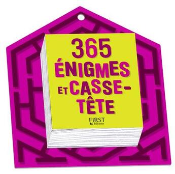 Couverture du livre « 365 énigmes (édition 2017) » de Nicolas Conti aux éditions First