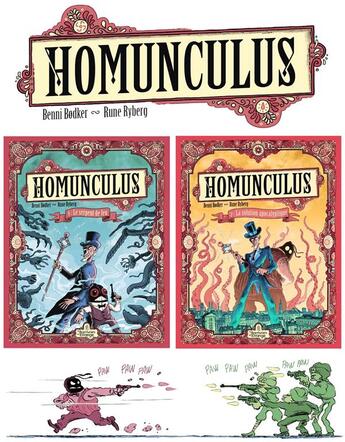 Couverture du livre « Homunculus : t.1 et .2 » de Rune Ryberg et Benni Bodker aux éditions Les Aventuriers De L'etrange