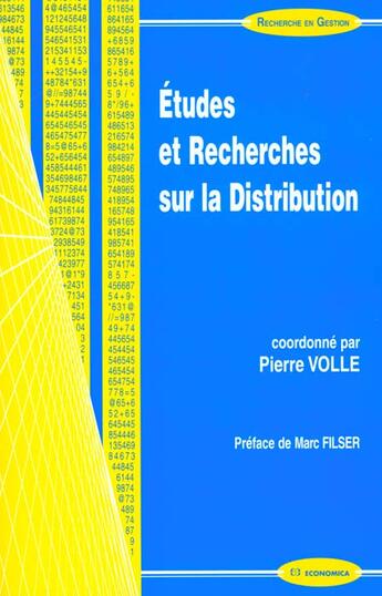 Couverture du livre « ETUDES ET RECHERCHES SUR LA DISTRIBUTION » de Volle/Pierre aux éditions Economica