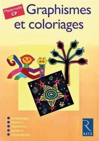 Couverture du livre « Graphismes et coloriages » de Helene Baron aux éditions Retz