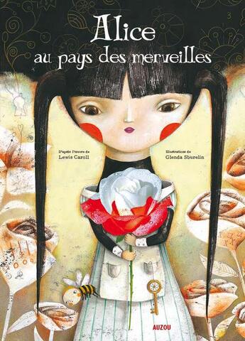 Couverture du livre « Alice au pays des merveilles » de Lewis Carroll et Glenda Sburelin aux éditions Auzou