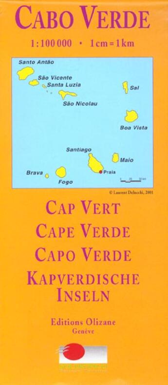 Couverture du livre « Carte du Cap Vert » de Laurent Delucchi aux éditions Olizane