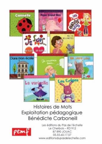 Couverture du livre « Histoire de mots / fichier pedagogique histoire de mots seul » de  aux éditions Pemf