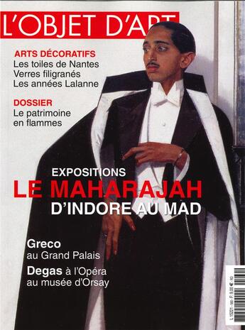 Couverture du livre « L'objet d'art n 560 patrimoine en flammes - octobre 2019 » de  aux éditions L'objet D'art