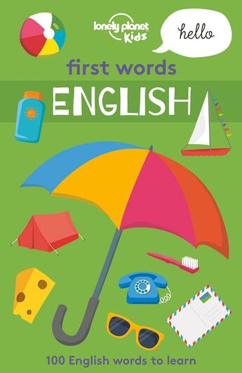 Couverture du livre « First words english » de  aux éditions Lonely Planet Kids