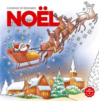 Couverture du livre « Art thérapie : Noël » de Clemence De Besombes aux éditions Hachette Heroes