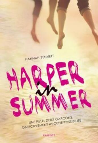 Couverture du livre « Harper in summer » de Hannah Bennett aux éditions Rageot