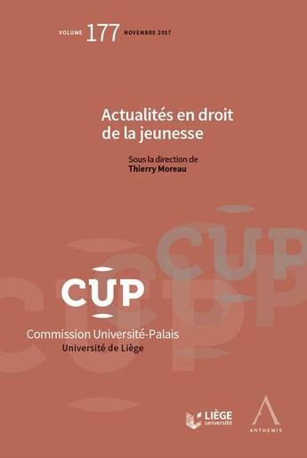 Couverture du livre « Actualités en droit de la jeunesse » de  aux éditions Anthemis