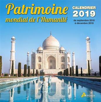 Couverture du livre « Patrimoine mondial de l humanite (2019) » de  aux éditions Artemis