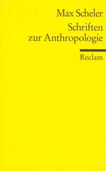 Couverture du livre « Schriften Zur Anthropologie » de Scheler Max aux éditions Libri