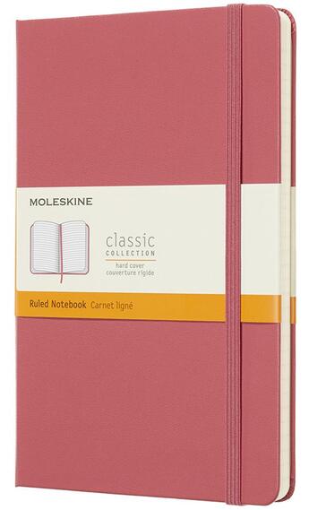 Couverture du livre « Carnet ligné grand format rigide rose daisy » de  aux éditions Moleskine