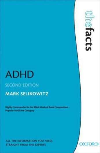 Couverture du livre « Adhd » de Selikowitz Mark aux éditions Editions Racine