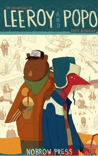 Couverture du livre « Leeroy et Popo » de Louis Roskosch aux éditions Nobrow