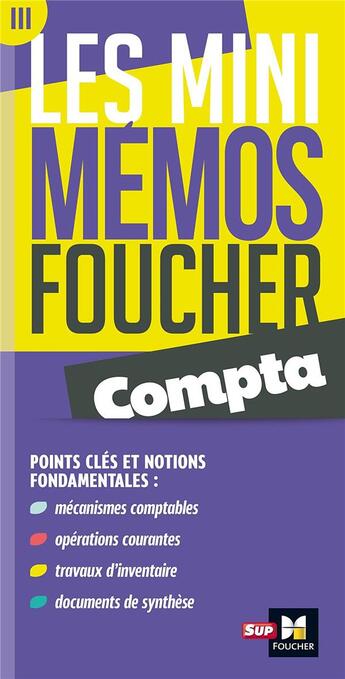 Couverture du livre « Les mini mémos Foucher ; compta » de Jean-Luc Mondon aux éditions Foucher