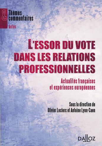 Couverture du livre « Actes du travail » de Antoine Lyon-Caen et Olivier Leclerc aux éditions Dalloz