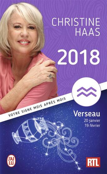 Couverture du livre « Verseau 2018 » de Christine Haas aux éditions J'ai Lu