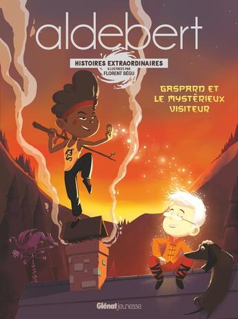 Couverture du livre « Gaspard et le mystérieux visiteur » de Florent Begu et Guillaume Aldebert aux éditions Glenat Jeunesse