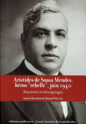 Couverture du livre « Aristides de Sousa Mendes, héros 