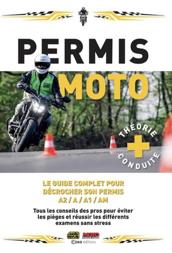 Couverture du livre « Permis moto Zébra » de Damien Bullot et Dominique Canazzi et Bruno Sellier aux éditions Casa