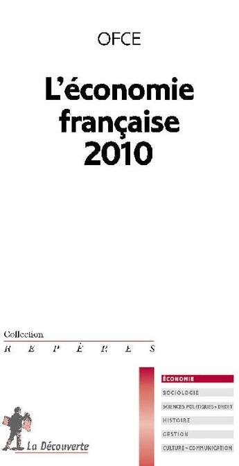 Couverture du livre « L'économie française 2010 » de Ofce aux éditions La Decouverte