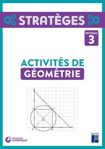 Couverture du livre « Activites de geometrie niveau 3 + cd rom » de Kevin Gueguen aux éditions Retz