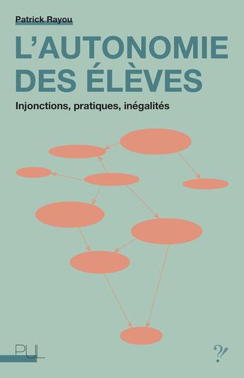 Couverture du livre « L'Autonomie des élèves : Injonctions, pratiques, inégalités » de Patrick Rayou aux éditions Pu De Lyon