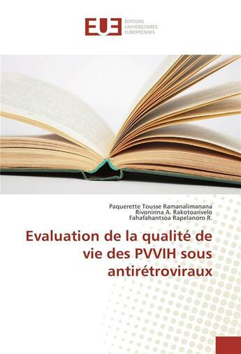 Couverture du livre « Evaluation de la qualite de vie des pvvih sous antiretroviraux » de  aux éditions Editions Universitaires Europeennes