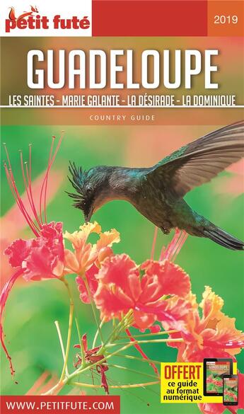 Couverture du livre « GUIDE PETIT FUTE ; COUNTRY GUIDE ; Guadeloupe, Marie-Galante, la Désirade, la Dominique (édition 2019) » de  aux éditions Le Petit Fute