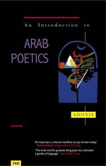Couverture du livre « An Introduction to Arab Poetics » de Adonis Sonia aux éditions Saqi Books Digital