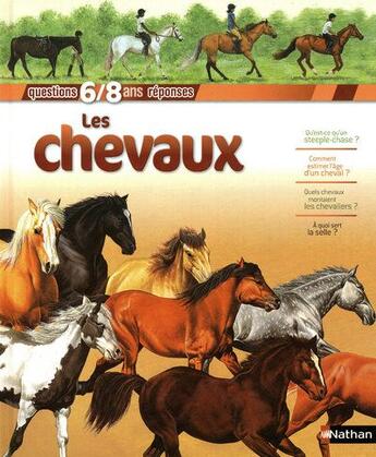 Couverture du livre « Les chevaux ; 6/8 ans » de Jackie Gaff aux éditions Nathan