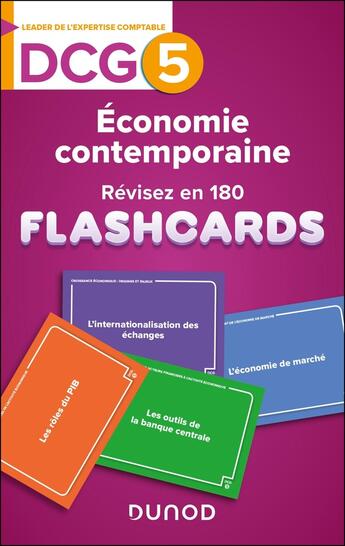 Couverture du livre « DCG 5 - Économie contemporaine - révisez en 180 flashcards ! » de Pierre Baillieul aux éditions Dunod