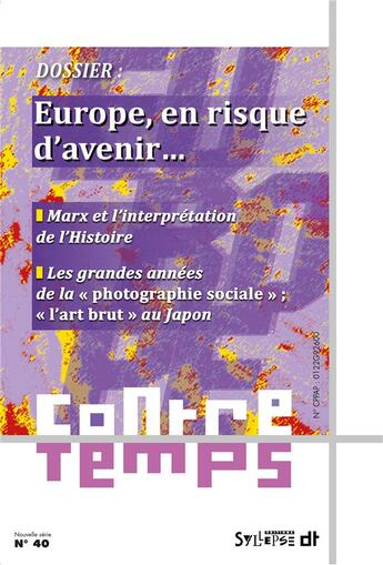 Couverture du livre « Europe, en risque d'avenir... » de  aux éditions Syllepse