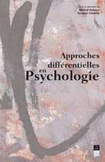 Couverture du livre « APPROCHES DIFFERENTIELLES EN PSYCHOLOGIE » de Pur aux éditions Pu De Rennes