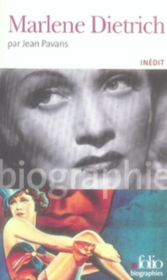 Couverture du livre « Marlène dietrich » de Jean Pavans aux éditions Gallimard