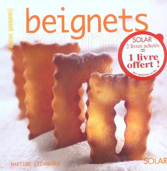 Couverture du livre « Beignets » de Martine Lizambard aux éditions Solar