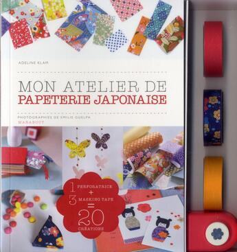 Couverture du livre « Ma petite papeterie japonaise ; coffret » de A Klam aux éditions Marabout