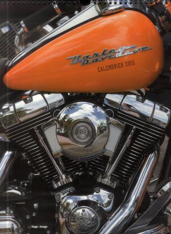 Couverture du livre « Harley Davidson ; calendrier mural 2015 » de  aux éditions Hugo Image