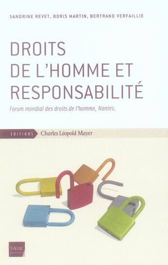 Couverture du livre « Droits de l'homme et responsabilité » de  aux éditions Charles Leopold Mayer - Eclm