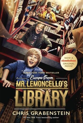 Couverture du livre « ESCAPE FROM MR. LEMONCELLO''S LIBRARY MOVIE TIE-IN EDITION - MR LEMONVELLO''S LIBRARY 1 » de Chris Grabenstein aux éditions Yearling Books