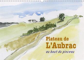 Couverture du livre « Plateau de l'Aubrac, au bout du pinceau (Calendrier mural 2020 DIN A3 horizontal) ; Une randonnée sur le plateau de l'Aubrac, au bout du pinceau (Calendrier mensuel, 14 Pages ) » de Noelle Prinz aux éditions Calvendo