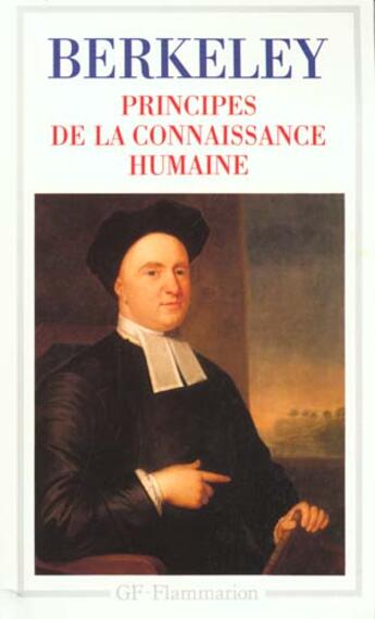 Couverture du livre « Principes de la connaissance humaine » de George Berkeley aux éditions Flammarion