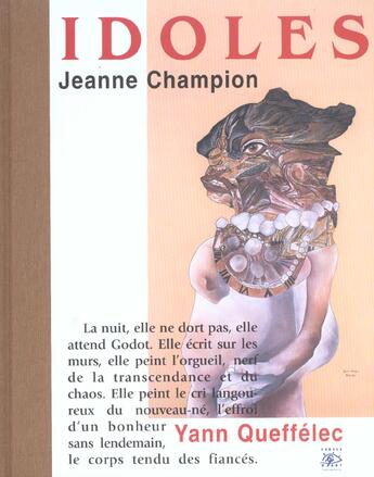 Couverture du livre « Jeanne Champion ; idoles » de Yann Queffelec et Jeanne Champion aux éditions Cercle D'art